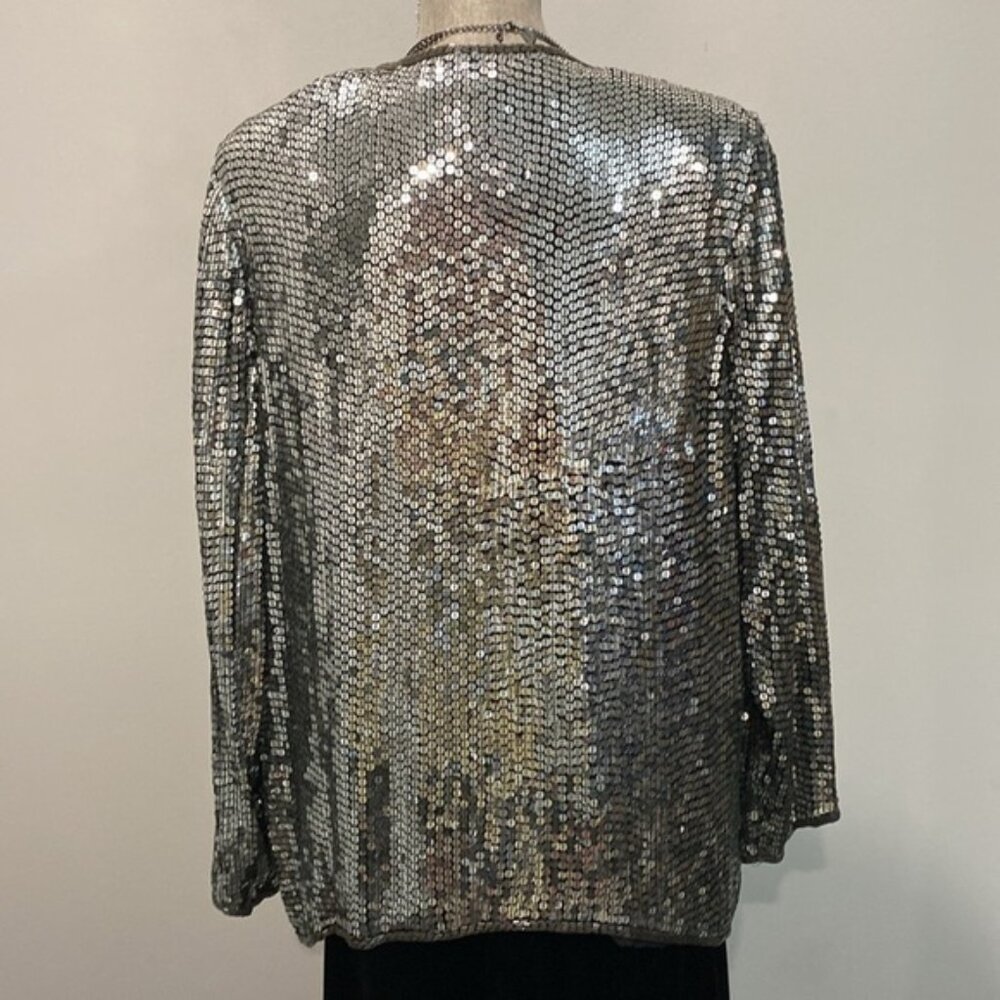 Vintage Sequin Jacket Size Large - image 6